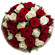 bouquet of red and white roses. Bolivia