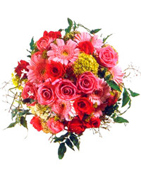 bouquet of gerberas and roses