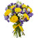 bouquet of yellow roses and irises. Bolivia