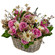 floral arrangement in a basket. Bolivia