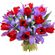 bouquet of tulips and irises. Bolivia